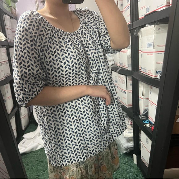 talbots 100% linen button down top - Picture 1 of 7